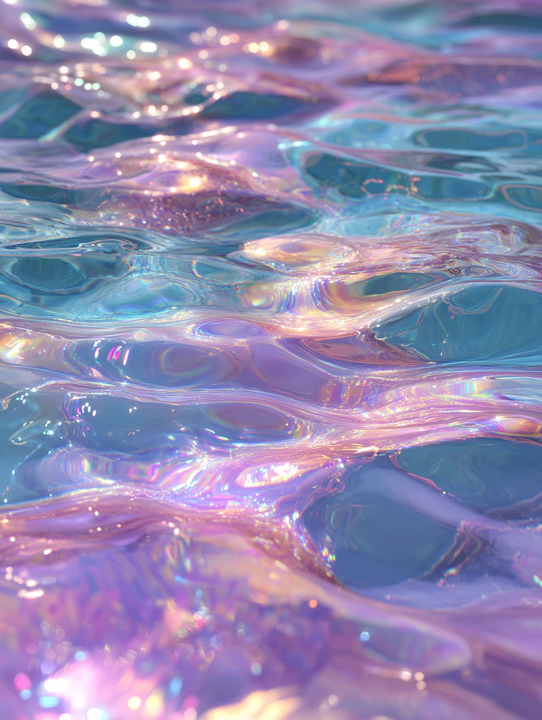 Iridescent Liquid Surface