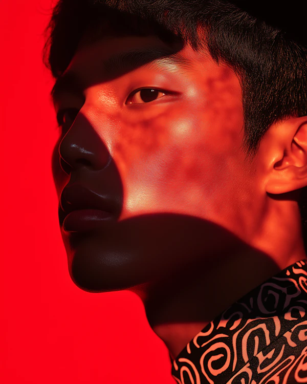 Dramatic Red Portrait