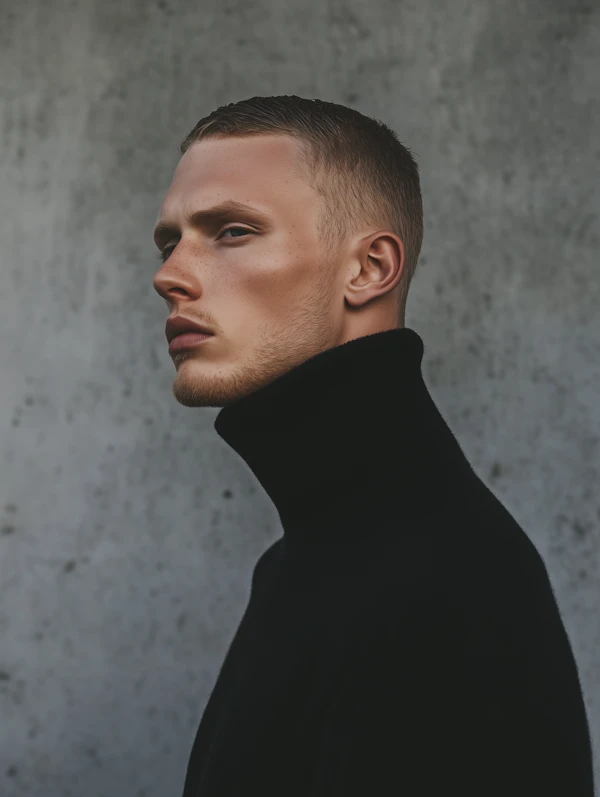 Contemplative Side Profile
