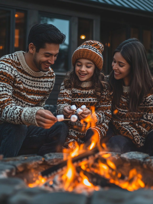 Cozy Family Campfire