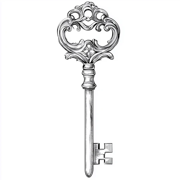 Ornate Vintage Key