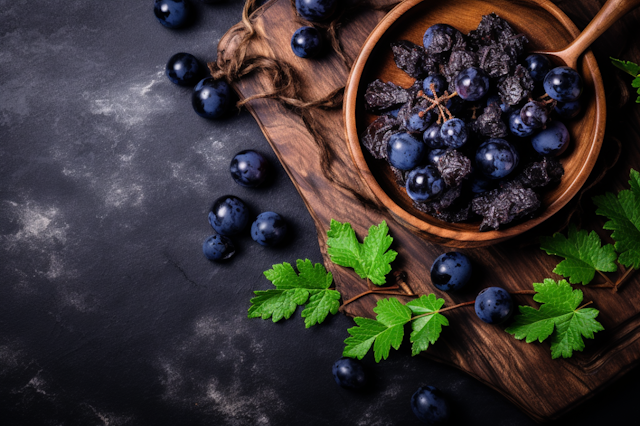 Rustic Bounty of Fresh and Dried Fruits