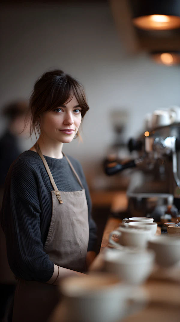 Barista in Cozy Café