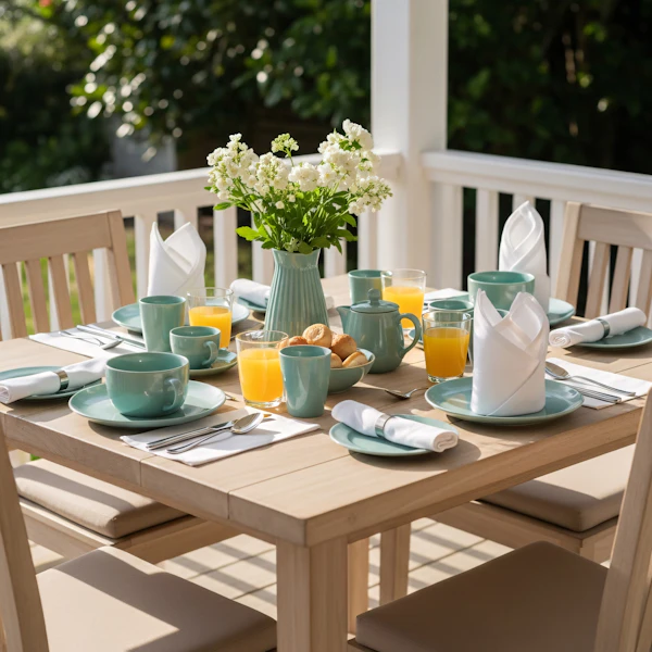 Outdoor Breakfast Table