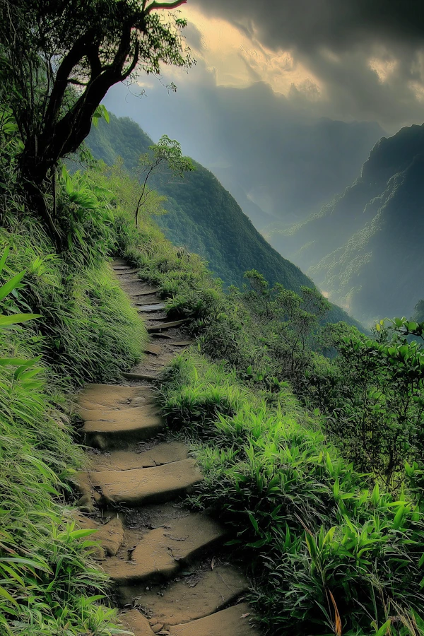 Serene Mountain Path