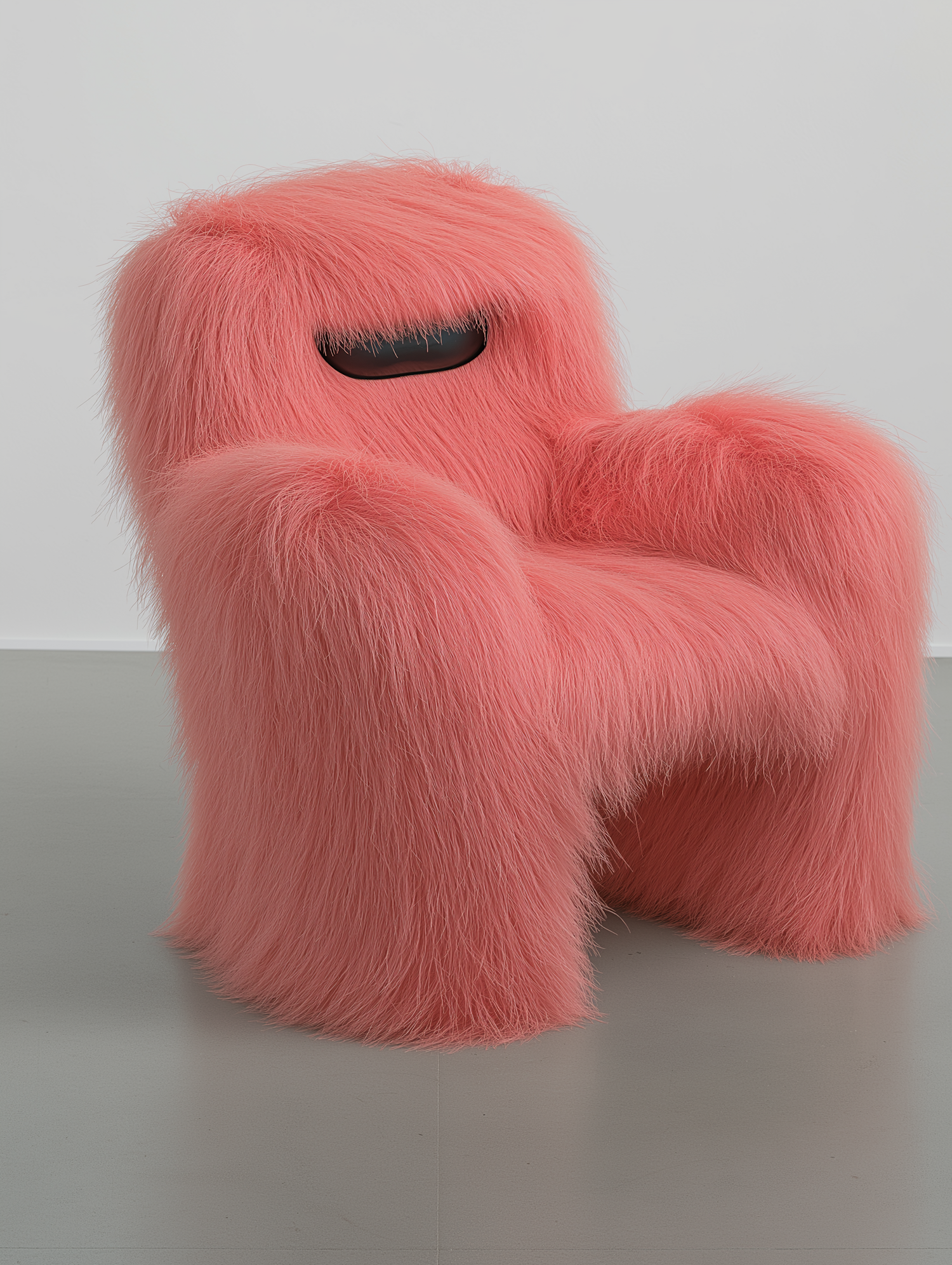 Vibrant Pink Fluffy Chair