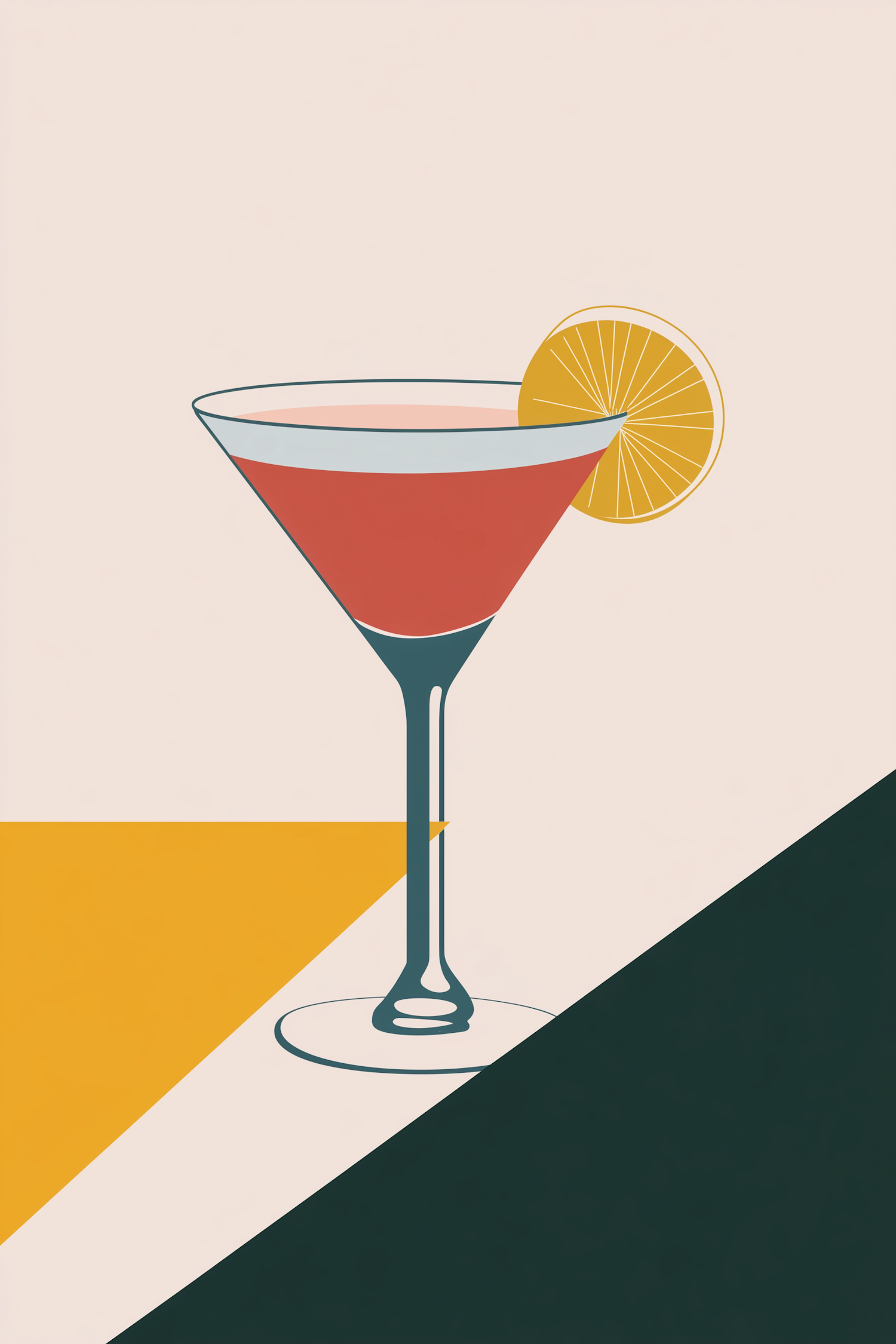 Stylized Cocktail Illustration