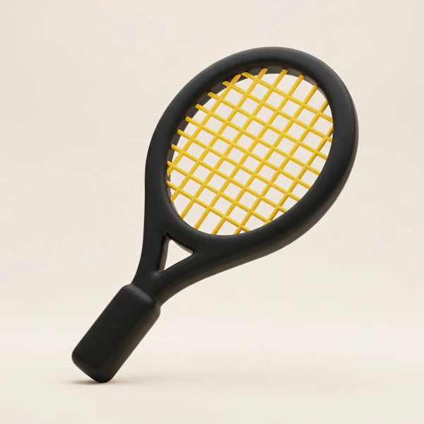 Stylized Tennis Racket