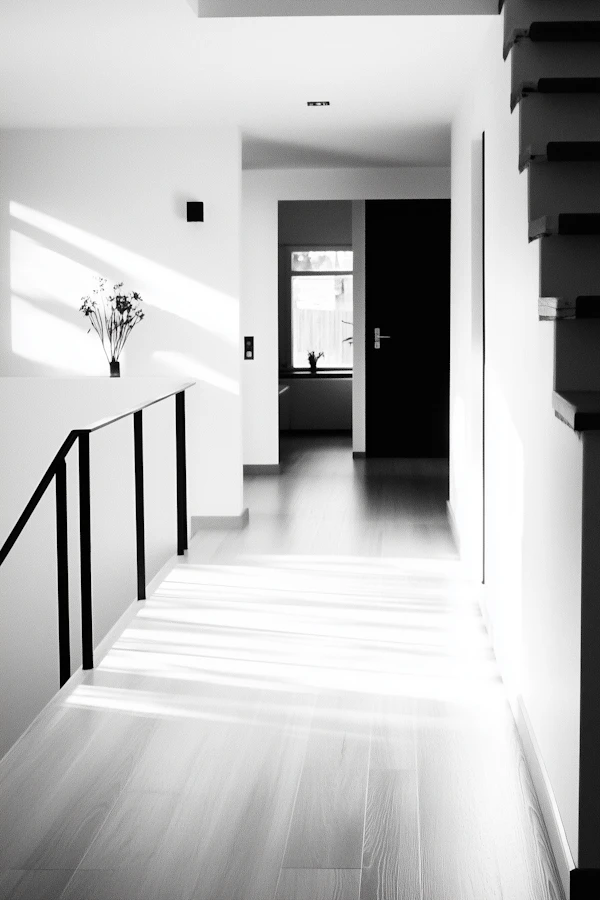 Modern Minimalist Interior Hallway