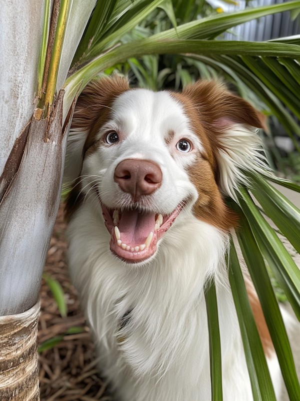 Exuberant Border Collie in Nature