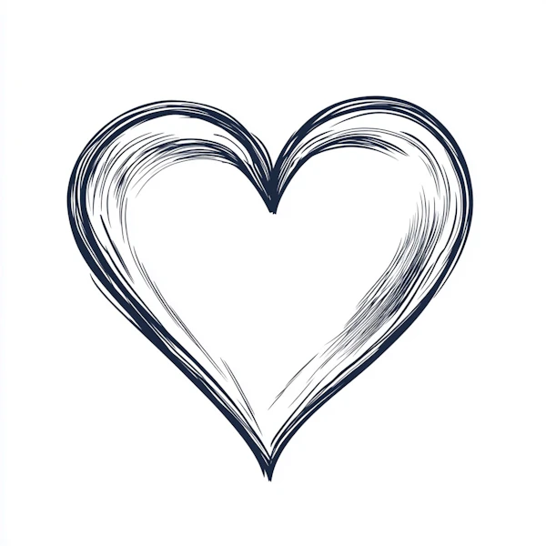 Hand-Drawn Heart Art