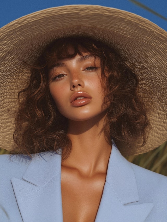 Woman in Straw Hat