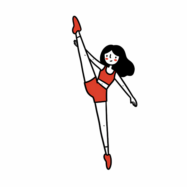 Dynamic Dancer Illustration