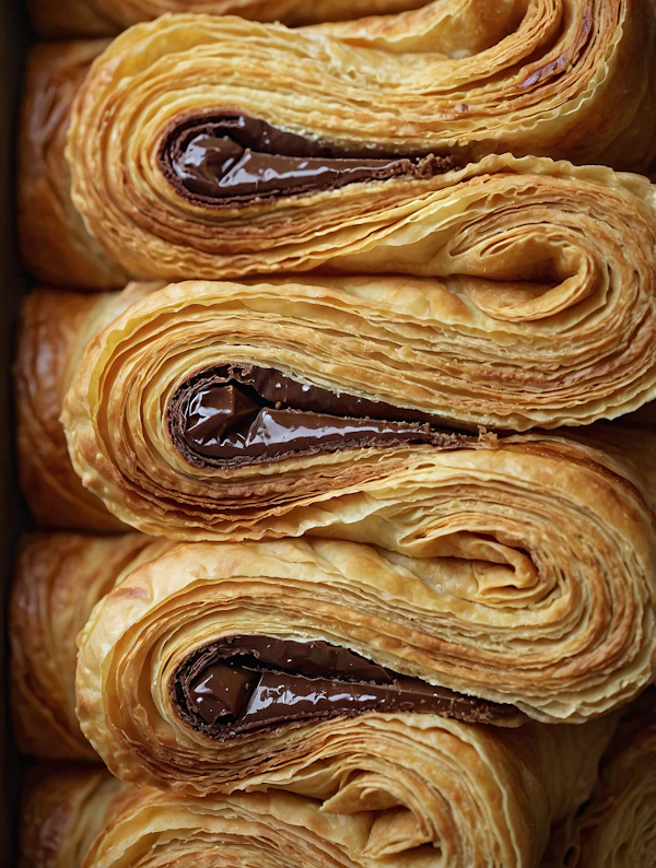 Chocolate Pastry Close-Up