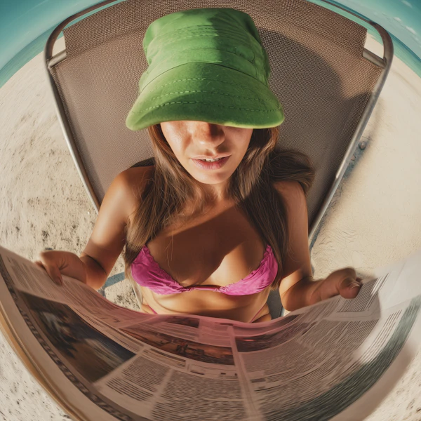 Beach Lounger Reading