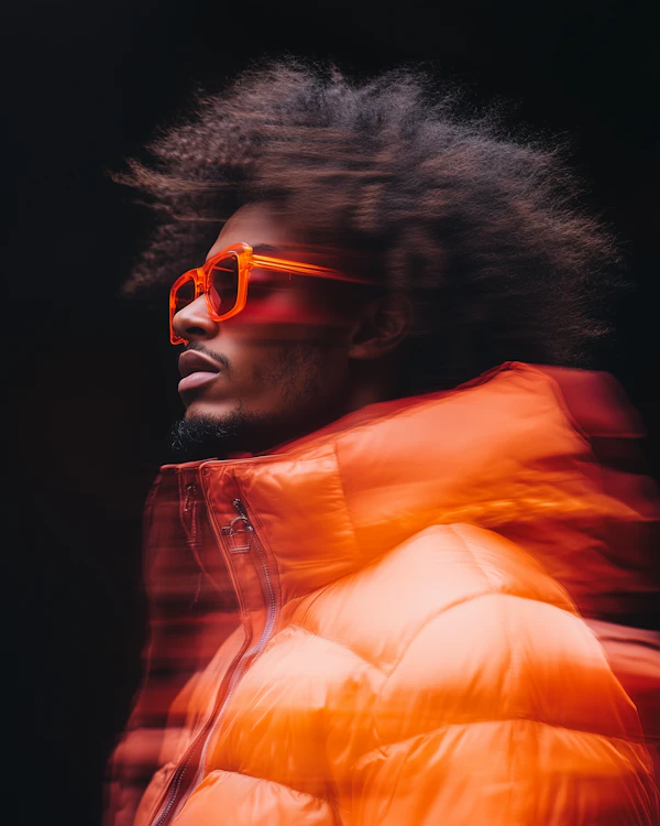 Dynamic Afro Portrait