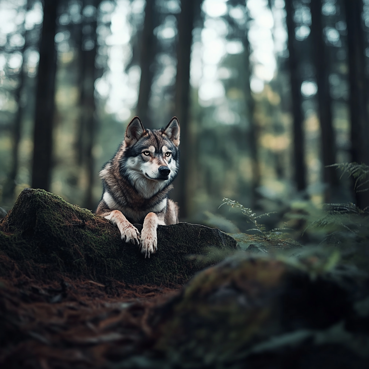 Wolf in Forest