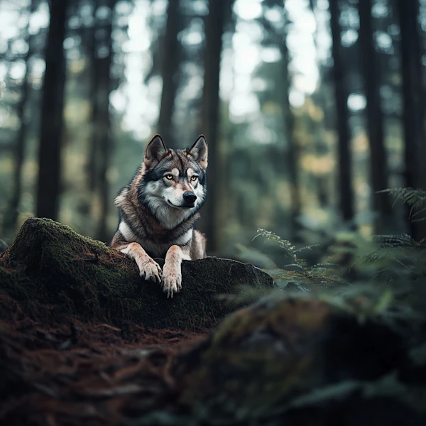 Wolf in Forest