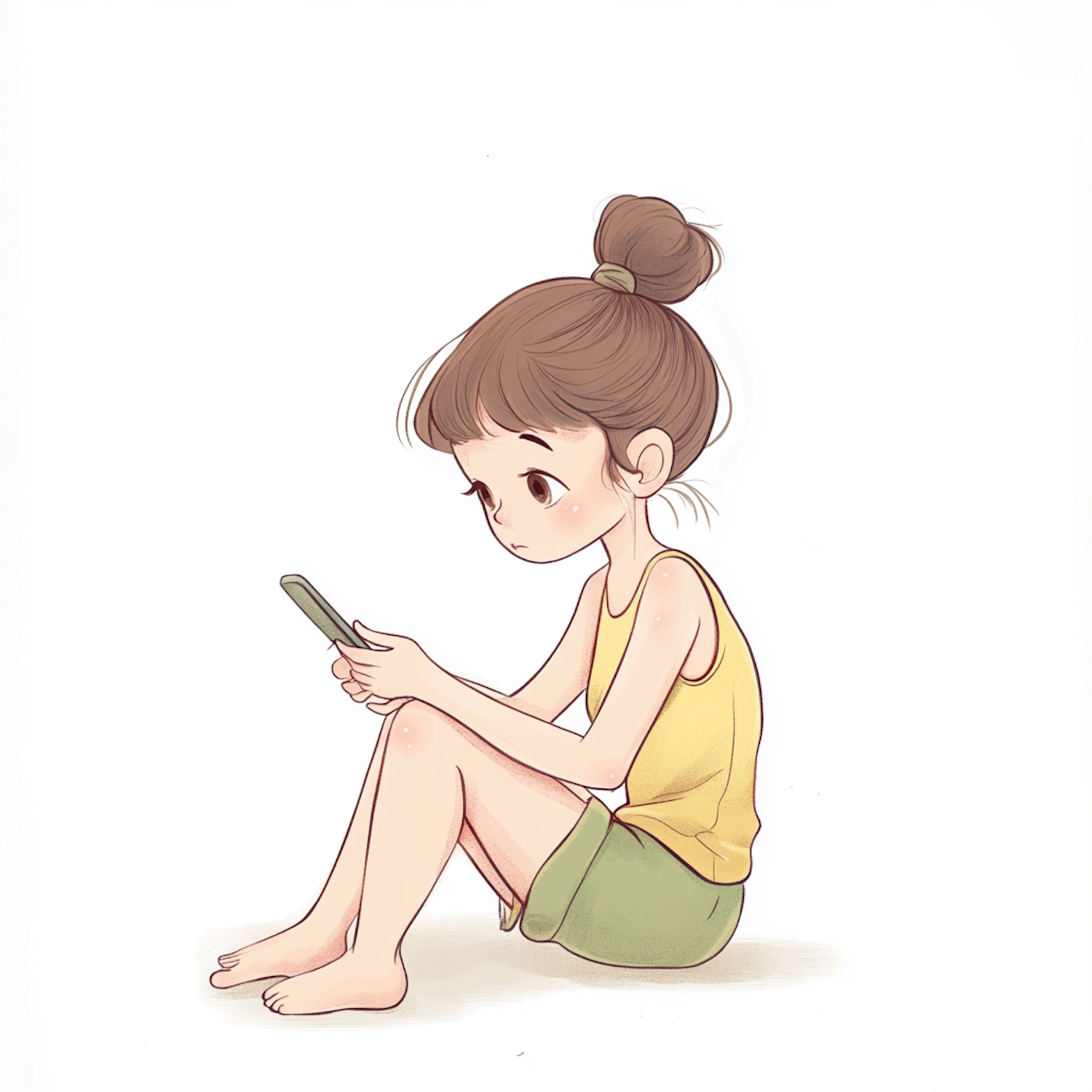 Girl with Smartphone