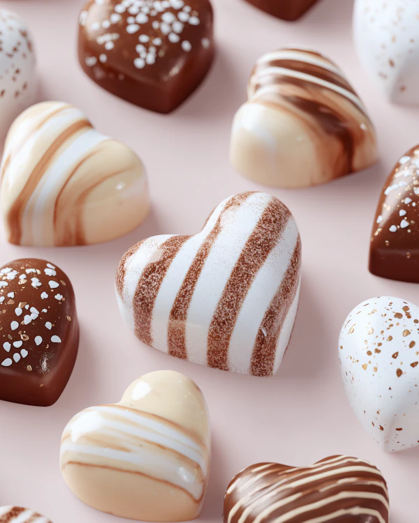 Heart Chocolates Display