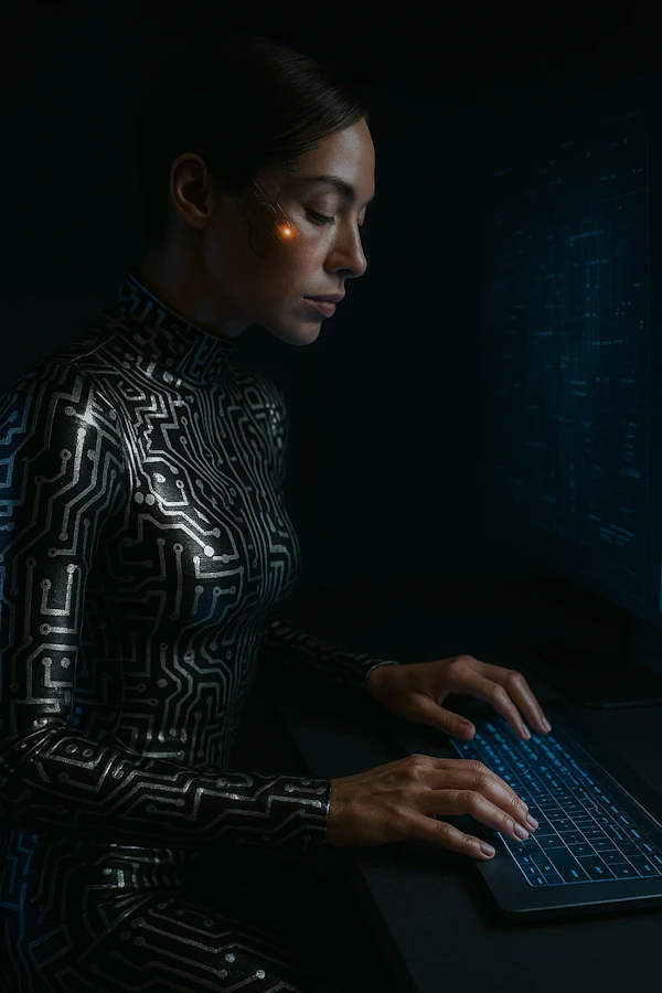 Futuristic Cyber Woman