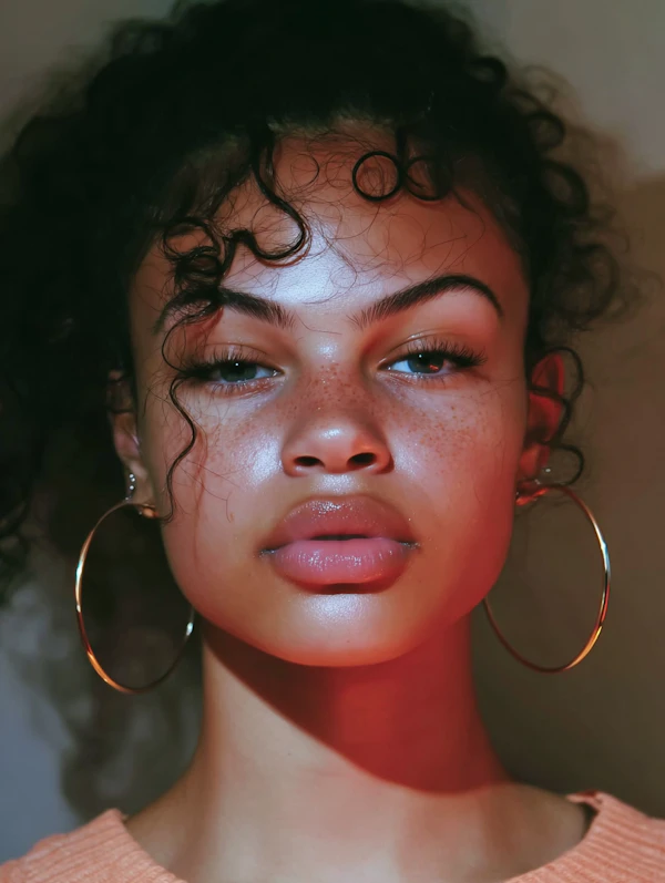 Serene Woman Close-Up