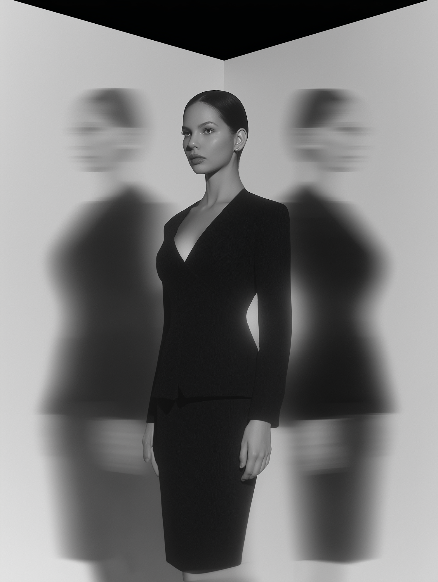 Monochromatic Woman Portrait