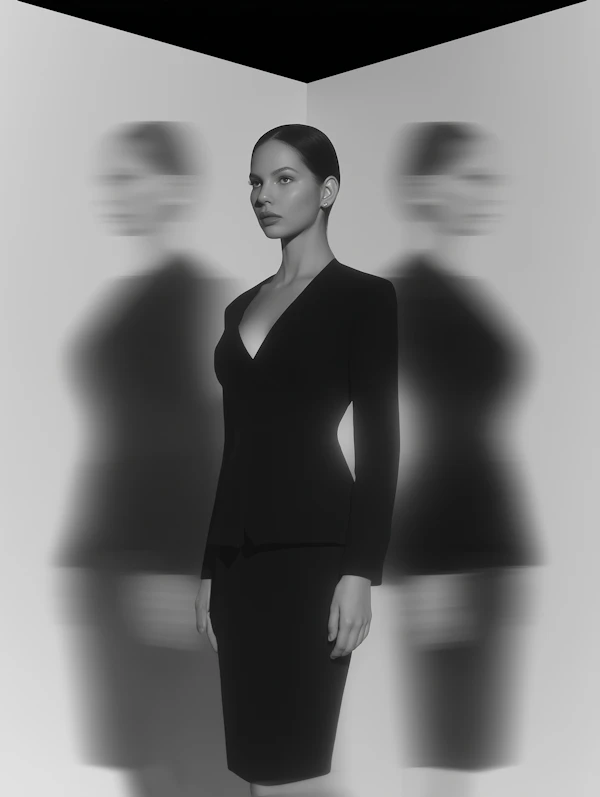 Monochromatic Woman Portrait