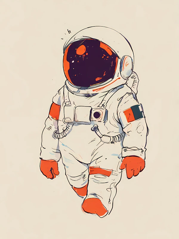 Cartoon Astronaut