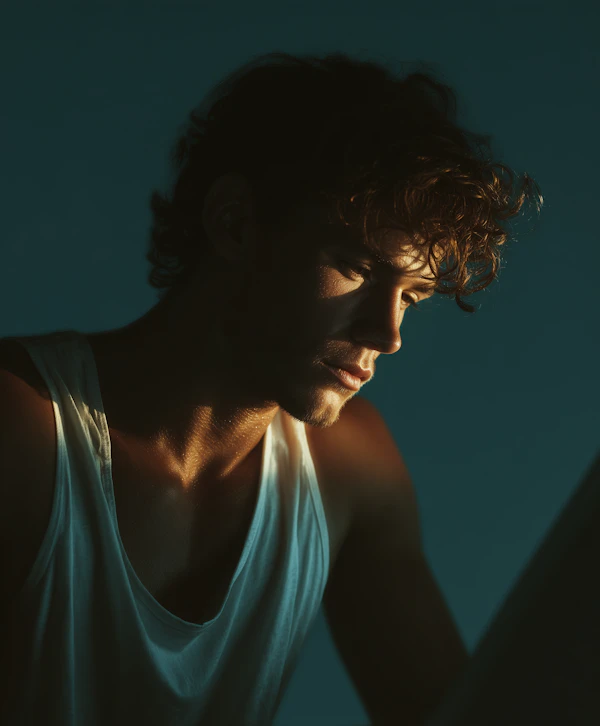 Moody Portrait of Man