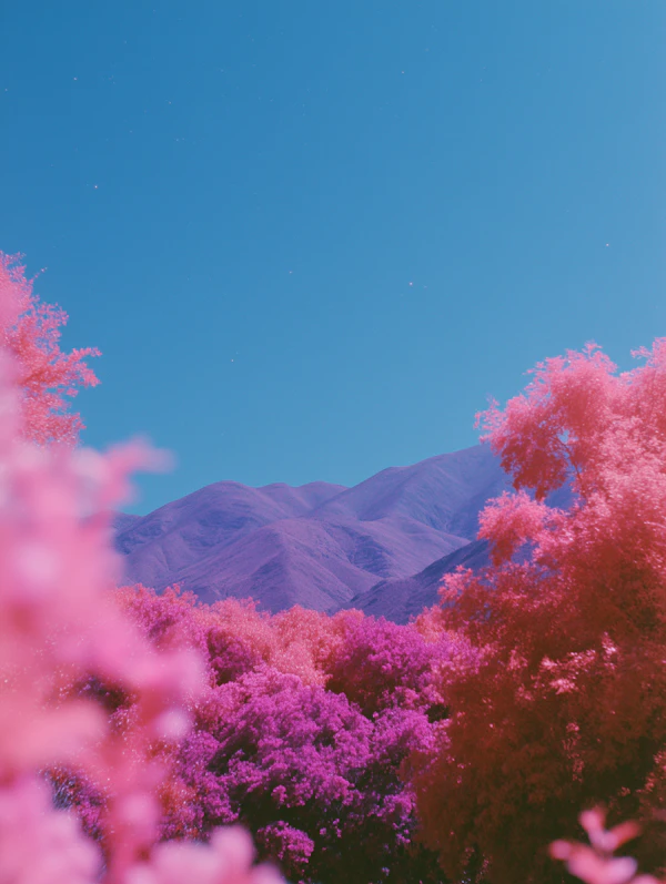 Surreal Pink Landscape