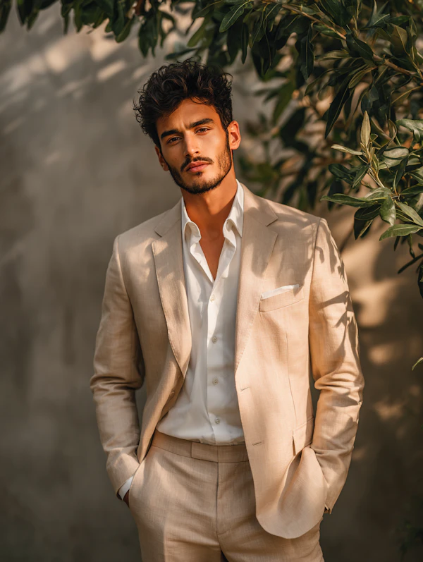 Confident Man in Suit