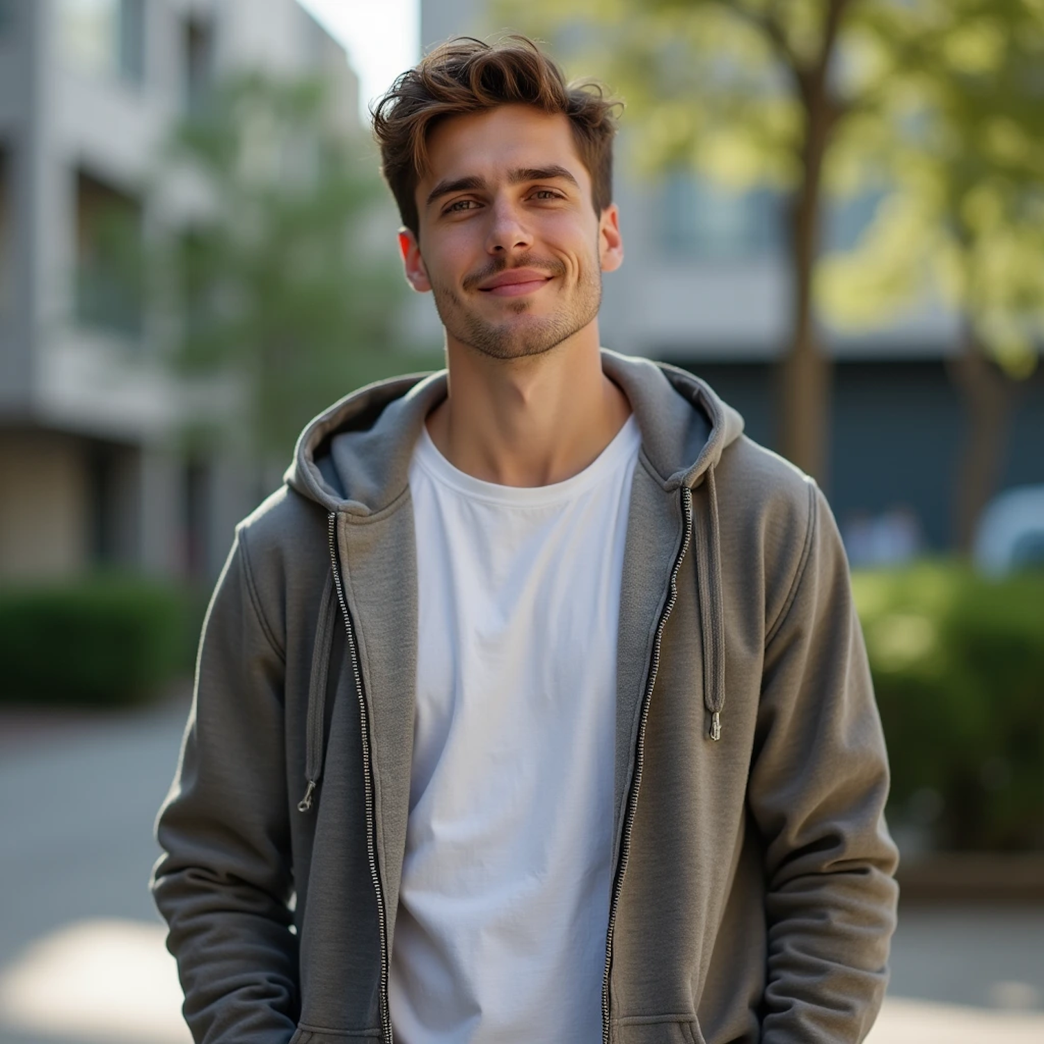 Young Man in Urban Setting