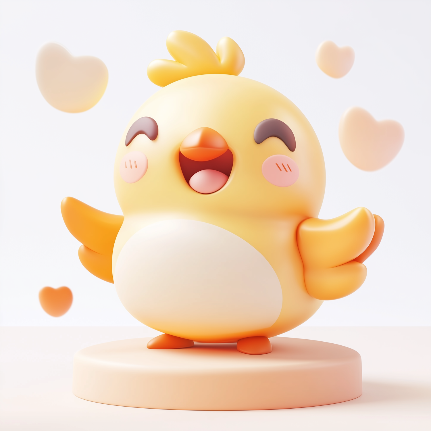 Cheerful Cartoon Bird