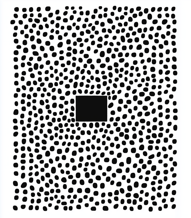 Black Dots on White Background