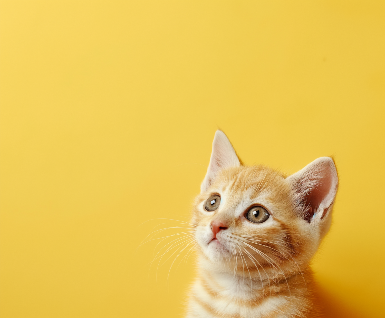 Orange Tabby Kitten Portrait