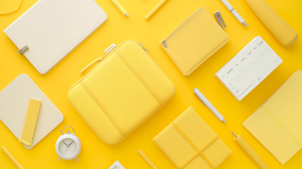 Yellow Stationery Arrangement