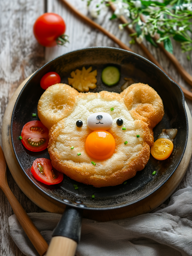 Whimsical Breakfast Bear