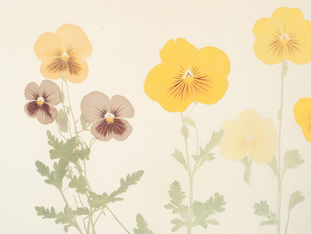 Delicate Pansies Arrangement