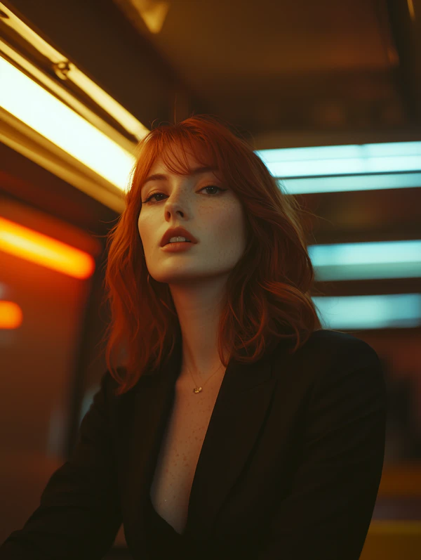 Red-Haired Woman Portrait