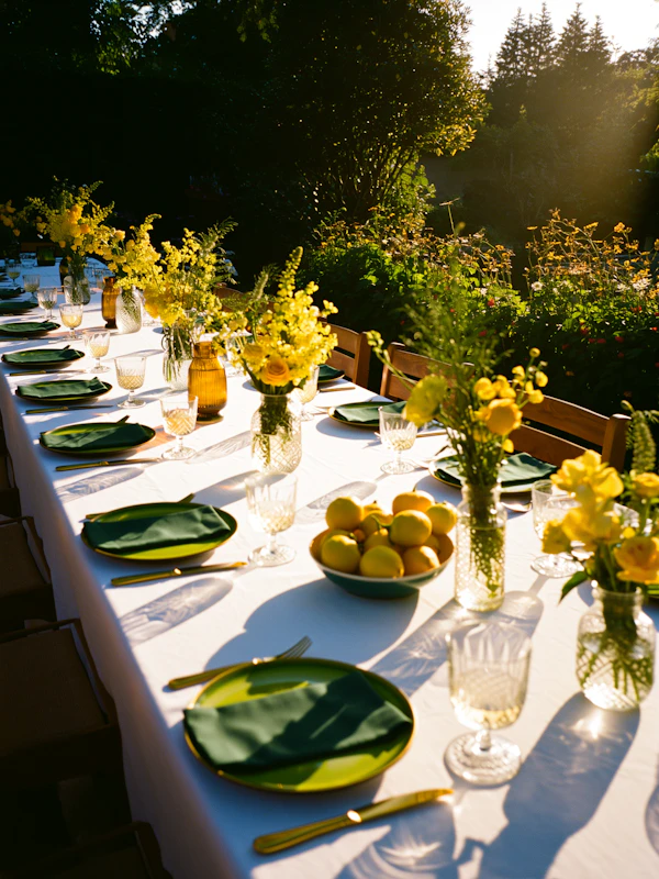 Outdoor Dining Setup
