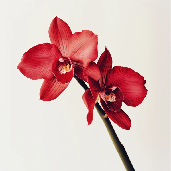 Red Orchid Flowers