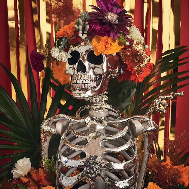 Festive Decorative Skeleton