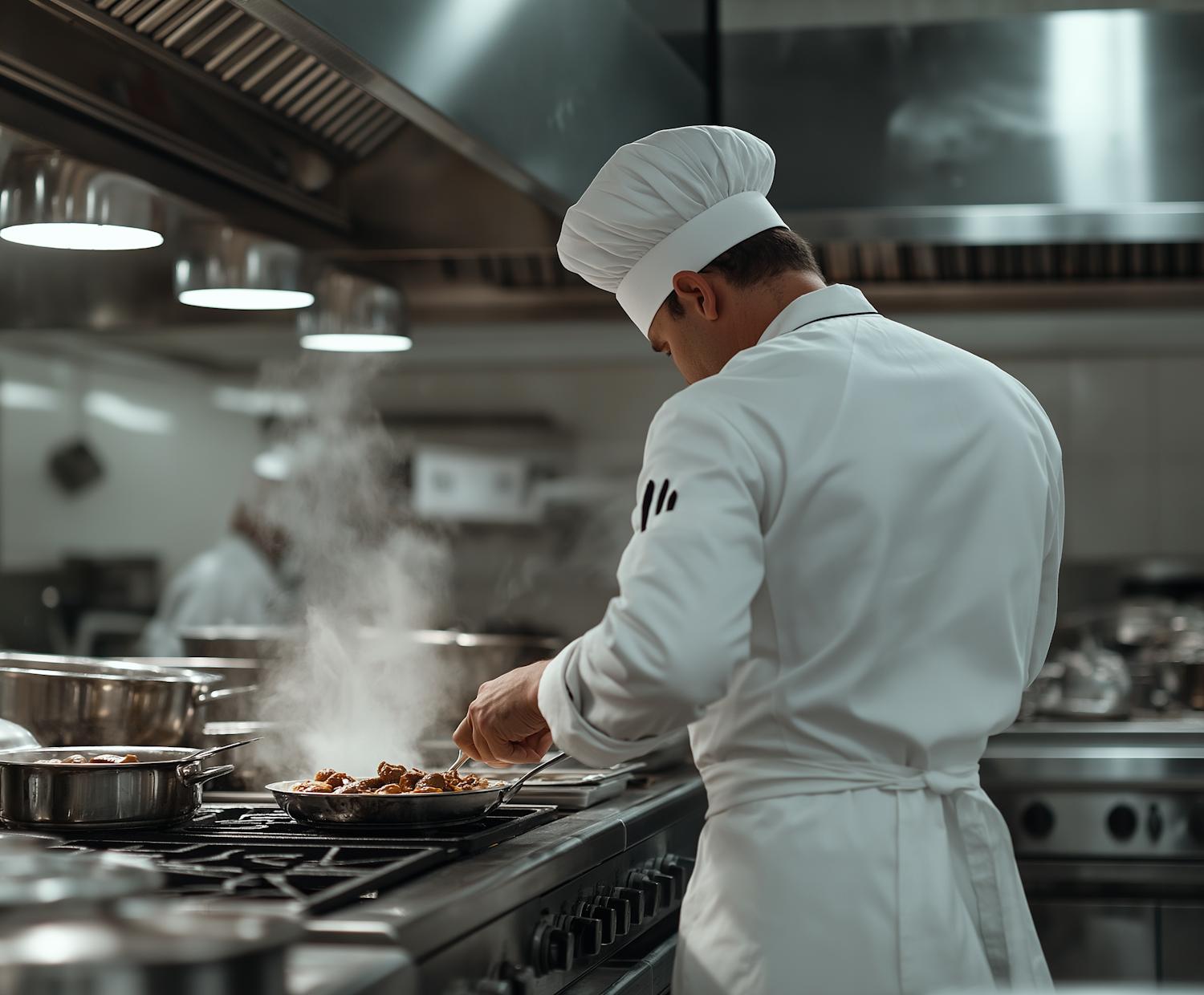 Professional Chef in Commercial Kitchen