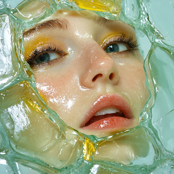 Ethereal Glass Portrait