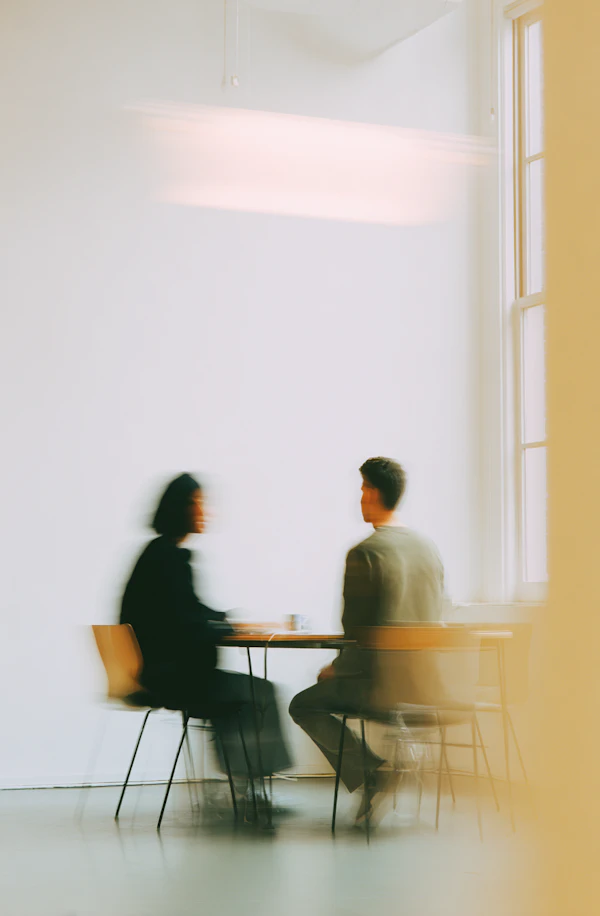 Minimalist Office Meeting