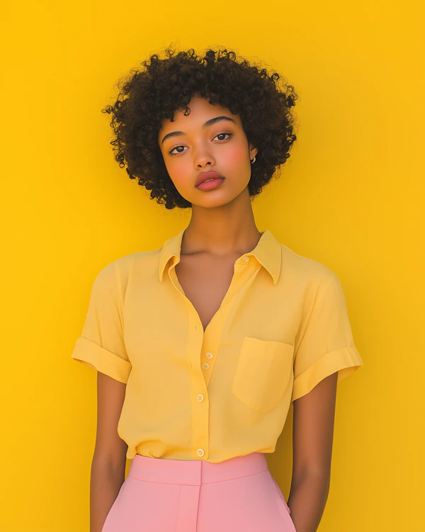 Confident Afro Portrait