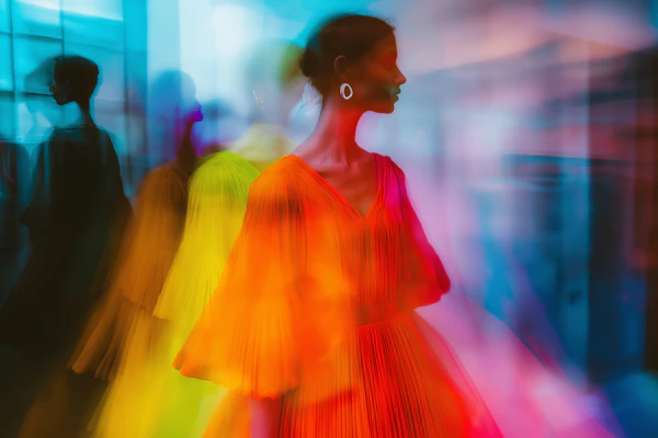 Abstract Woman in Dress