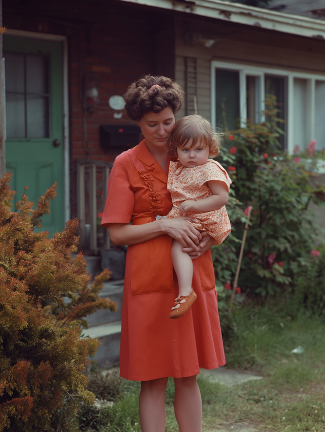 Vintage Maternal Embrace