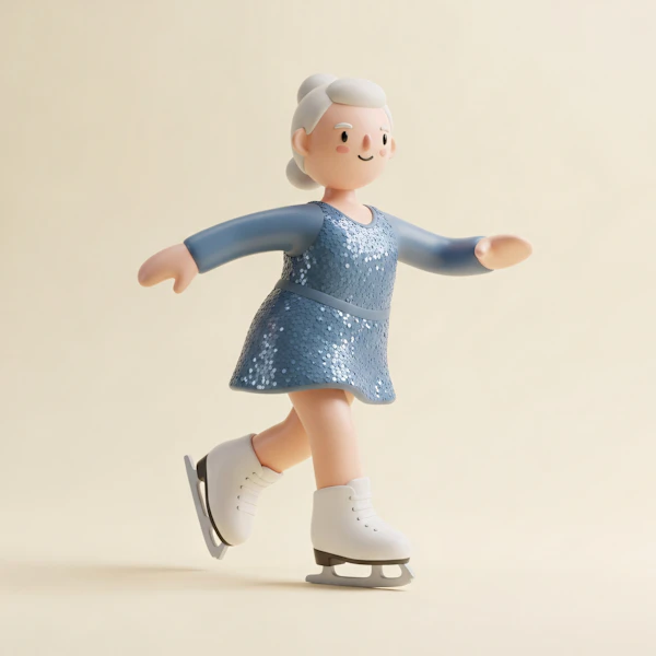 Graceful Ice Skater